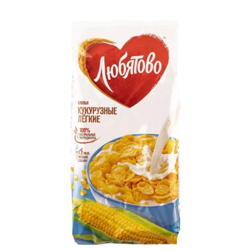 Хлопья Любятово Кукурузные лёгкие 270 г