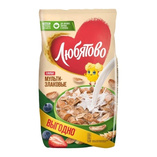 Хлопья Любятово Мультизлаковые 450 г