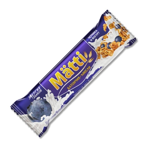 Злаковый-мюсли злаковый MATTI Черника и Йогурт 24 г