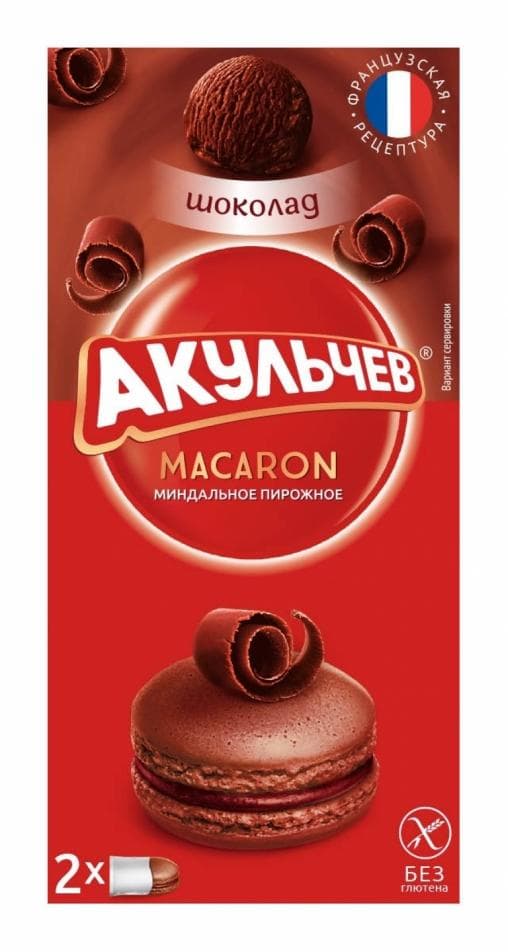 Macaron с шоколадом Акульчев 24 г