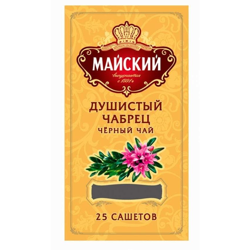 Чай черный Майский Душистый Чабрец 25 саше × 2г