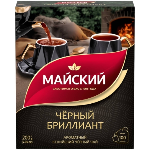Чай черный Майский Черный Бриллиант 100 пак. × 2 г
