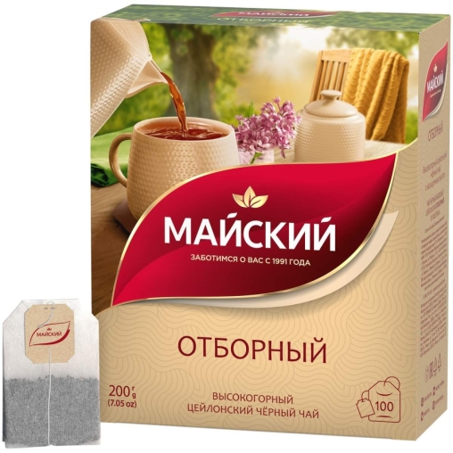 Чай черный Майский Отборный 100 пак. × 2 г