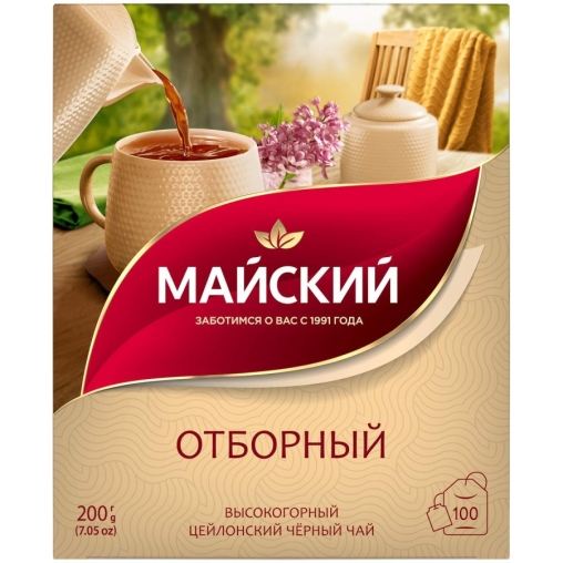 Чай черный Майский Отборный 100 пак. × 2 г