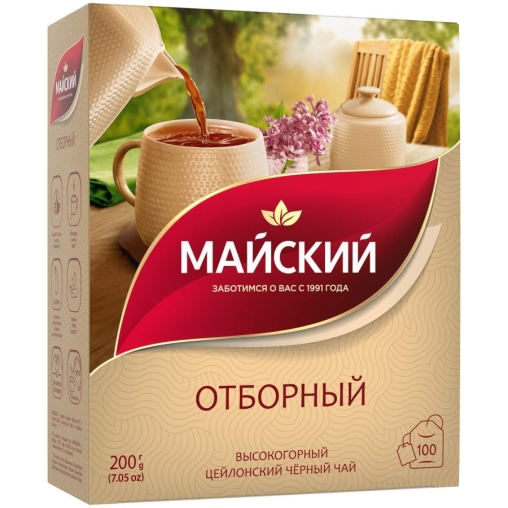 Чай черный Майский Отборный 100 пак. × 2 г