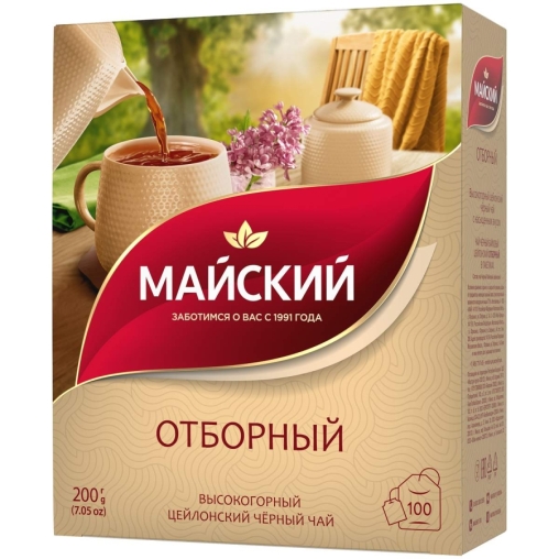 Чай черный Майский Отборный 100 пак. × 2 г