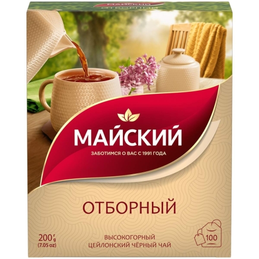 Чай черный Майский Отборный 100 пак. × 2 г