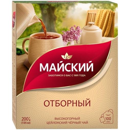 Чай черный Майский Отборный 100 пак. × 2 г
