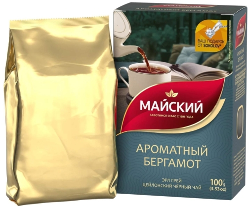 Чай черный Майский Ароматный Бергамот 100 г