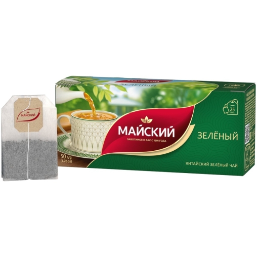 Чай Майский зеленый китайский 25 пак. × 2 г