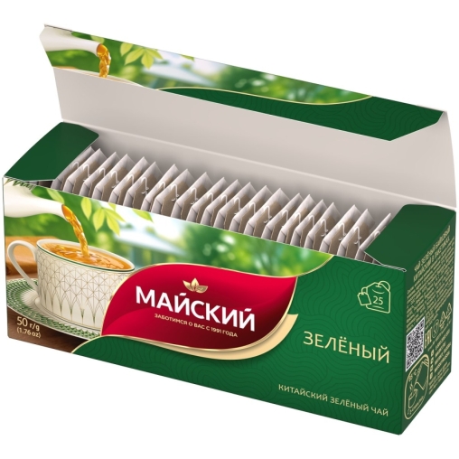 Чай Майский зеленый китайский 25 пак. × 2 г