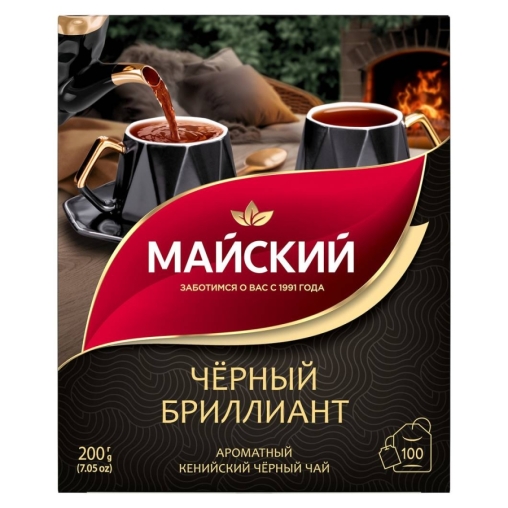 Чай черный Майский Черный Бриллиант 100 пак. × 2 г