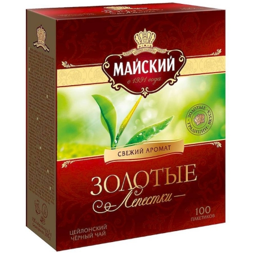 Чай черный Майский Золотые Лепестки 100 пак. × 2 г
