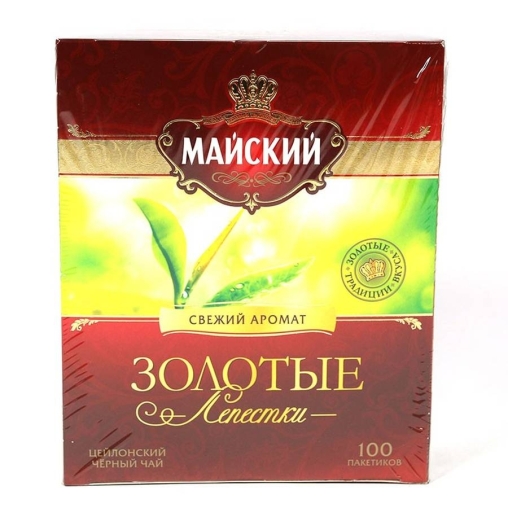 Чай черный Майский Золотые Лепестки 100 пак. × 2 г