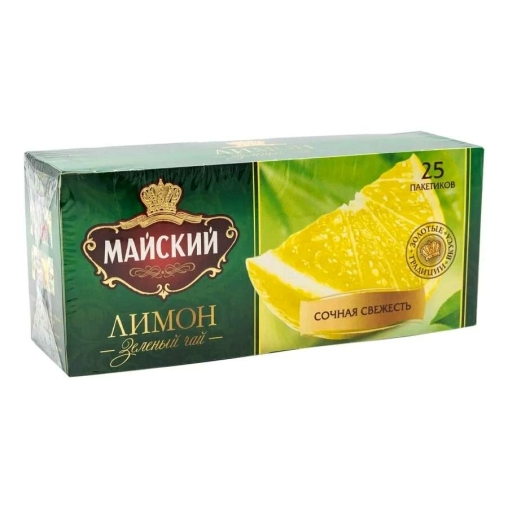Чай Майский зеленый с лимоном 25 пак. × 2 г