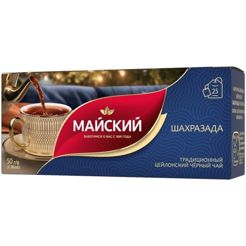Чай черный Майский Шахразада 25 пак. × 2 г
