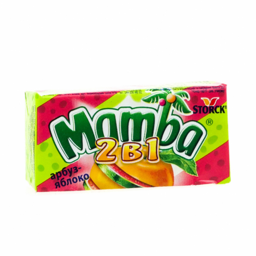 Конфеты жевательные Mamba 2 в 1 по 26,5 г