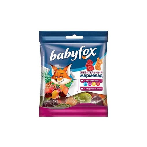 Мармелад жевательный Babyfox ассорти 30 г