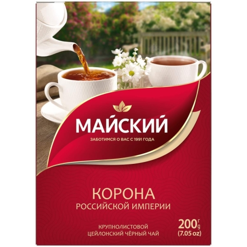 Чай черный Майский Корона Российской империи 200 г Чай черный Майский Корона Российской империи 200 г
