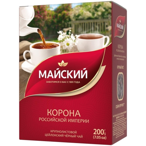 Чай черный Майский Корона Российской империи 200 г Чай черный Майский Корона Российской империи 200 г