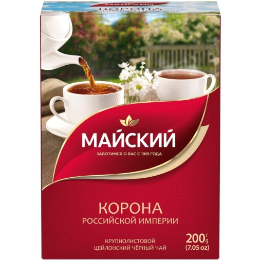 Чай черный Майский Корона Российской империи 200 г Чай черный Майский Корона Российской империи 200 г