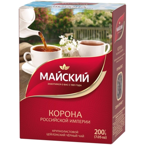 Чай черный Майский Корона Российской империи 200 г Чай черный Майский Корона Российской империи 200 г