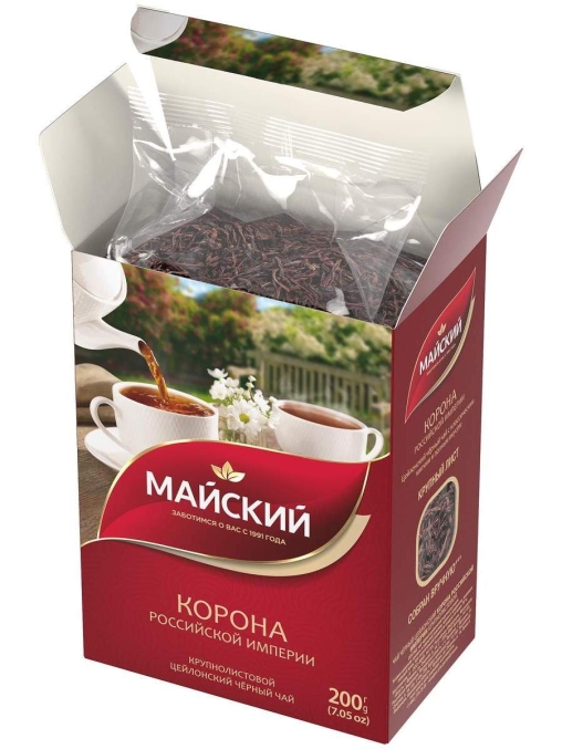 Чай черный Майский Корона Российской империи 200 г Чай черный Майский Корона Российской империи 200 г