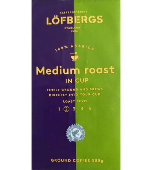 Кофе молотый Lofbergs Medium Roast in cup 500 г