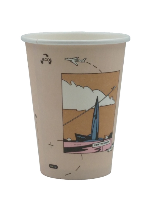 Бумажный стакан Ecopak Мегаполис d=90 350 мл