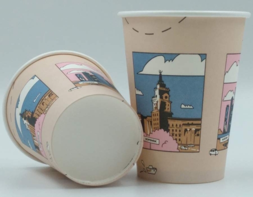 Бумажный стакан Ecopak Мегаполис d=90 350 мл