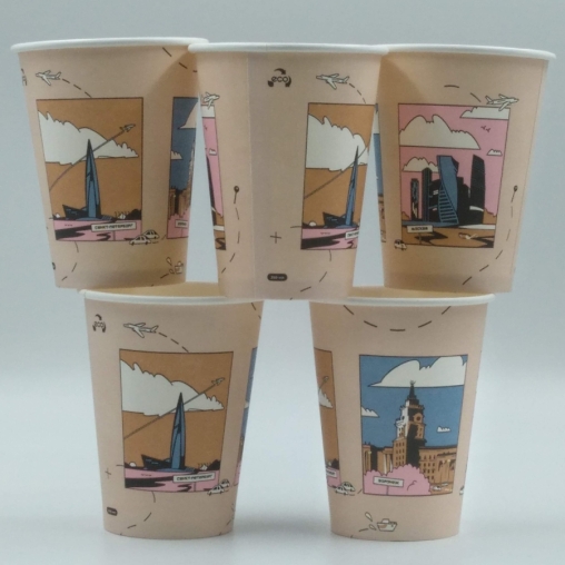 Бумажный стакан Ecopak Мегаполис d=90 350 мл