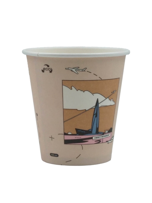 Бумажный стакан Ecopak Мегаполис d=80 250 мл