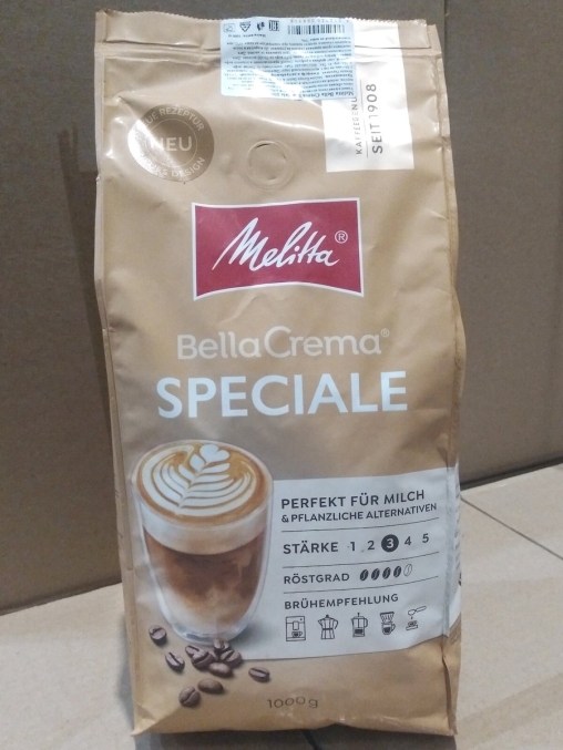Кофе в зернах Melitta BELLA CREMA Speciale 1000 г *8 1000 г
