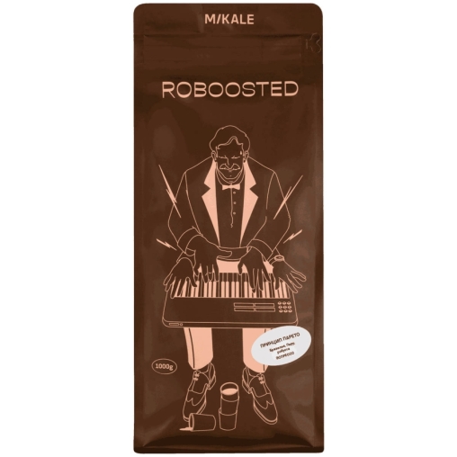 Кофе в зернах Mikale Roboosted ПРИНЦИП ПАРЕТО Бразилия Перу 1000 г