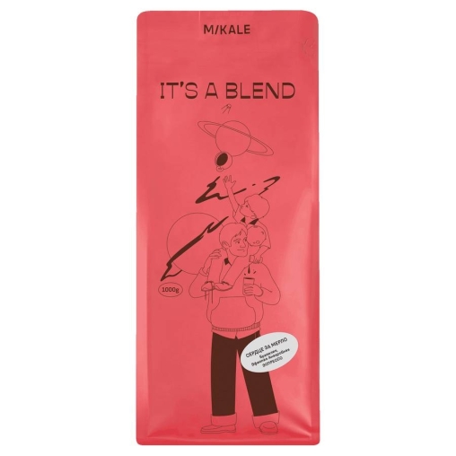 Кофе в зернах Mikale It's a Blend СЕРДЦЕ ЗА МЕРЛО арабика 1000 г