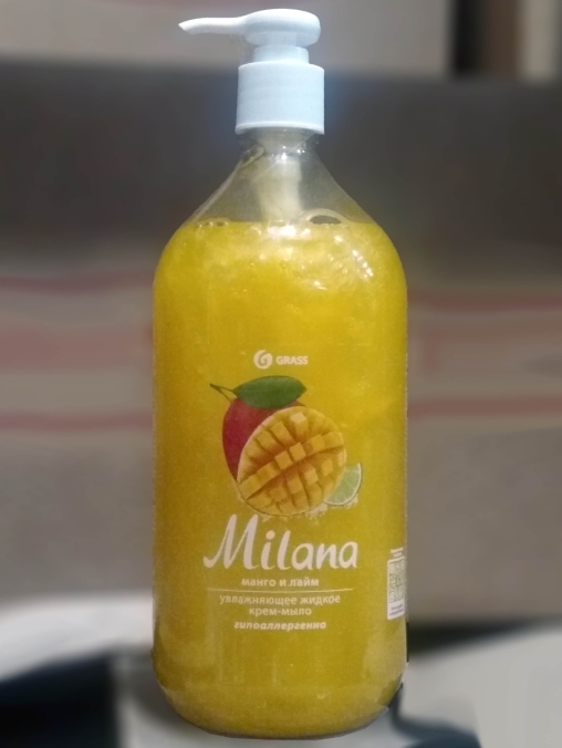 Крем-мыло для рук Grass Milana МАНГО ЛАЙМ 1 л Крем-мыло для рук Grass Milana МАНГО ЛАЙМ 1 л