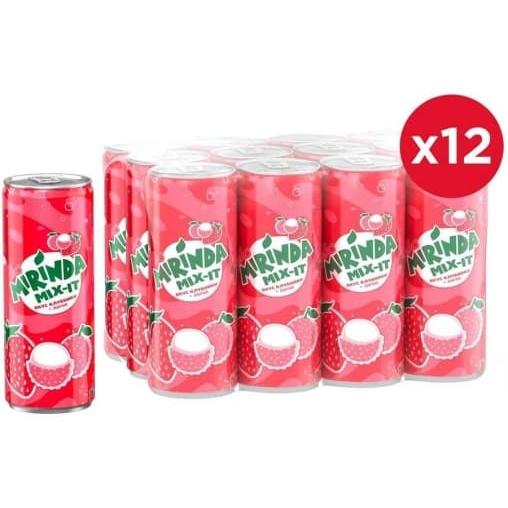 Газированный напиток Mirinda Mix-it Клубника и личи 330 мл ж/б