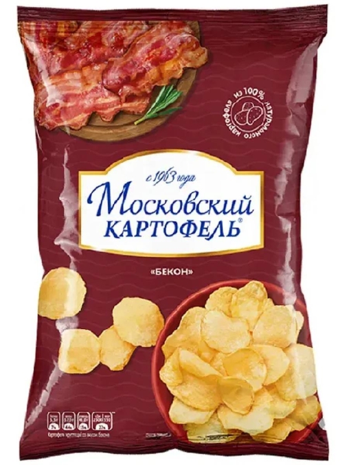 Чипсы Московский картофель Бекон 60 г