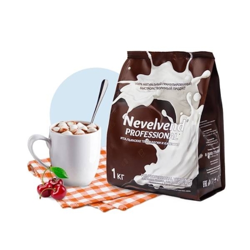 Горячий шоколад NevelVend Шоколадно-мятный гранулированный 5% жирн. 1000 г