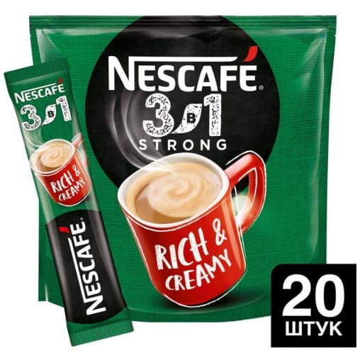 Кофе Nescafe 3в1 Крепкий стик 14.5г