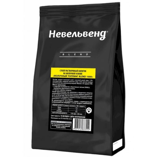 Топпинг молочно-растительный Nevelvend BLEND 1000 жирность 3,5% пакет 500 г