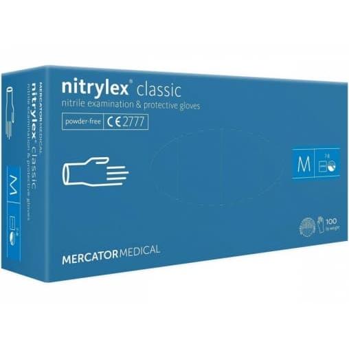 Перчатки Nitrylex classic смотровые неопудренные нитрил р. M