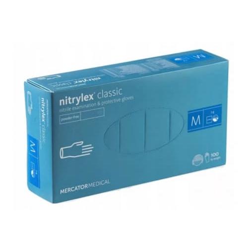 Перчатки Nitrylex classic смотровые неопудренные нитрил р. M