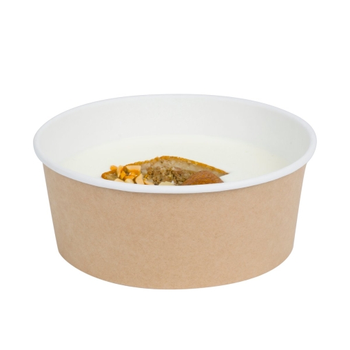 Контейнер бумажный Round Bowl 1000 мл d=150 Крафт