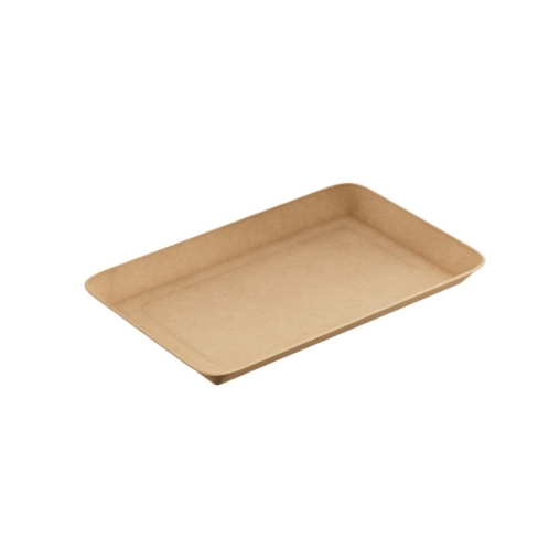 Лоток пищевой OnePlatter Крафт 225×135×12 мм для фасовки Лоток пищевой OnePlatter Крафт 225×135×12 мм для фасовки