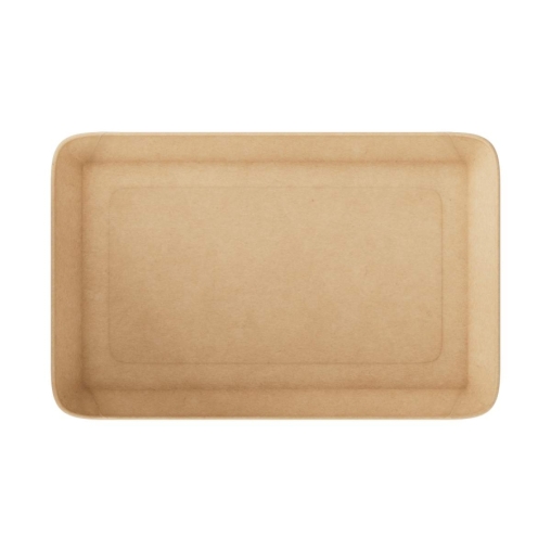 Лоток пищевой OnePlatter Крафт 225×135×12 мм для фасовки Лоток пищевой OnePlatter Крафт 225×135×12 мм для фасовки