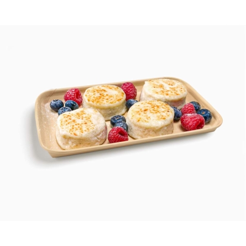 Лоток пищевой OnePlatter Крафт 225×135×12 мм для фасовки Лоток пищевой OnePlatter Крафт 225×135×12 мм для фасовки