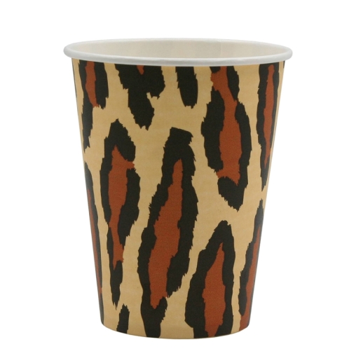 Бумажный стакан EcoCups Наш ЛЕОПАРД d=90 350/400 мл