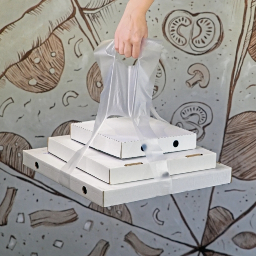 Пакет-переноска для пиццы Pizza Holder XL Прозрачный 20 × 65 см HDPE