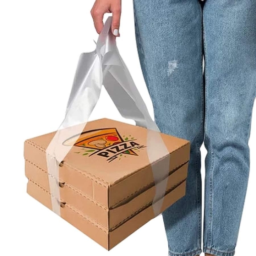 Пакет-переноска для пиццы Pizza Holder XL Прозрачный 20 × 65 см HDPE